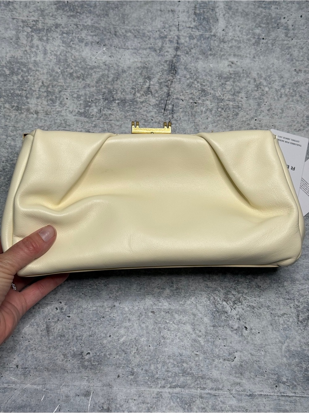 Reiss Madison Leather Clutch